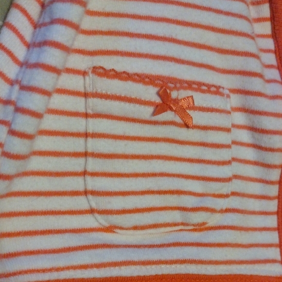 Carter's Pink and Orange Striped Hoodie - Picture 3 of 8